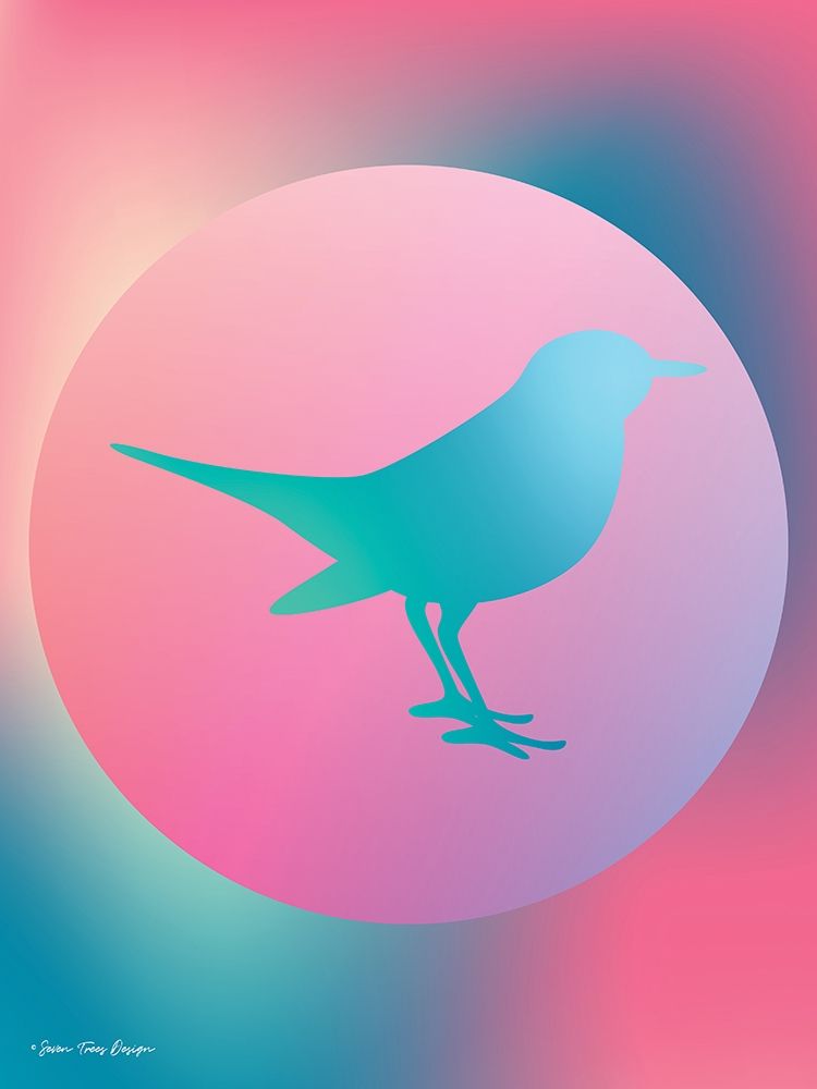 Gradient Bird art print by Seven Trees Design for $57.95 CAD
