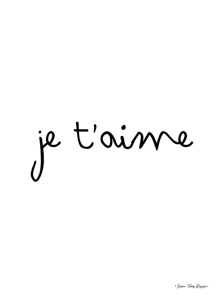 Je Taime art print by Seven Trees Design for $57.95 CAD