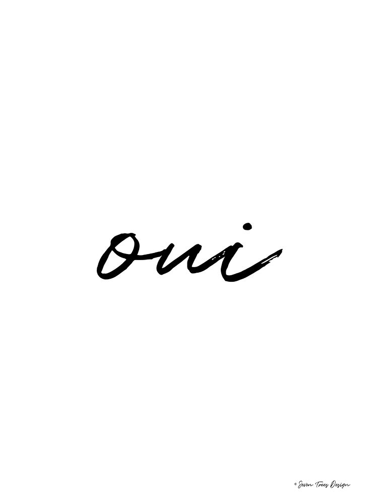 Oui II art print by Seven Trees Design for $57.95 CAD