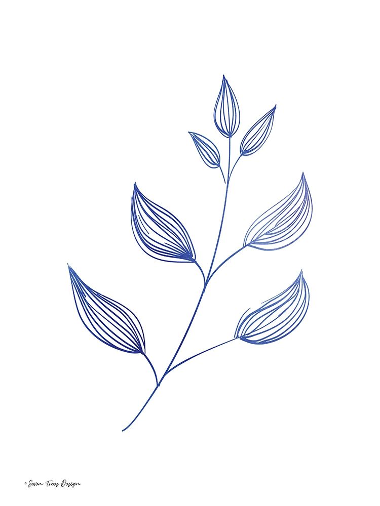 Blue Plant II art print by Seven Trees Design for $57.95 CAD