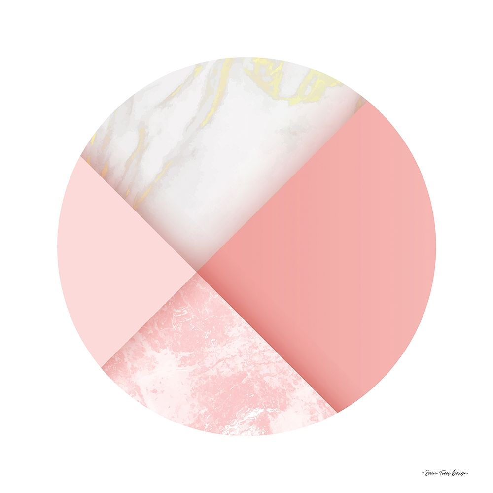 Pink Marble Circle I art print by Seven Trees Design for $57.95 CAD