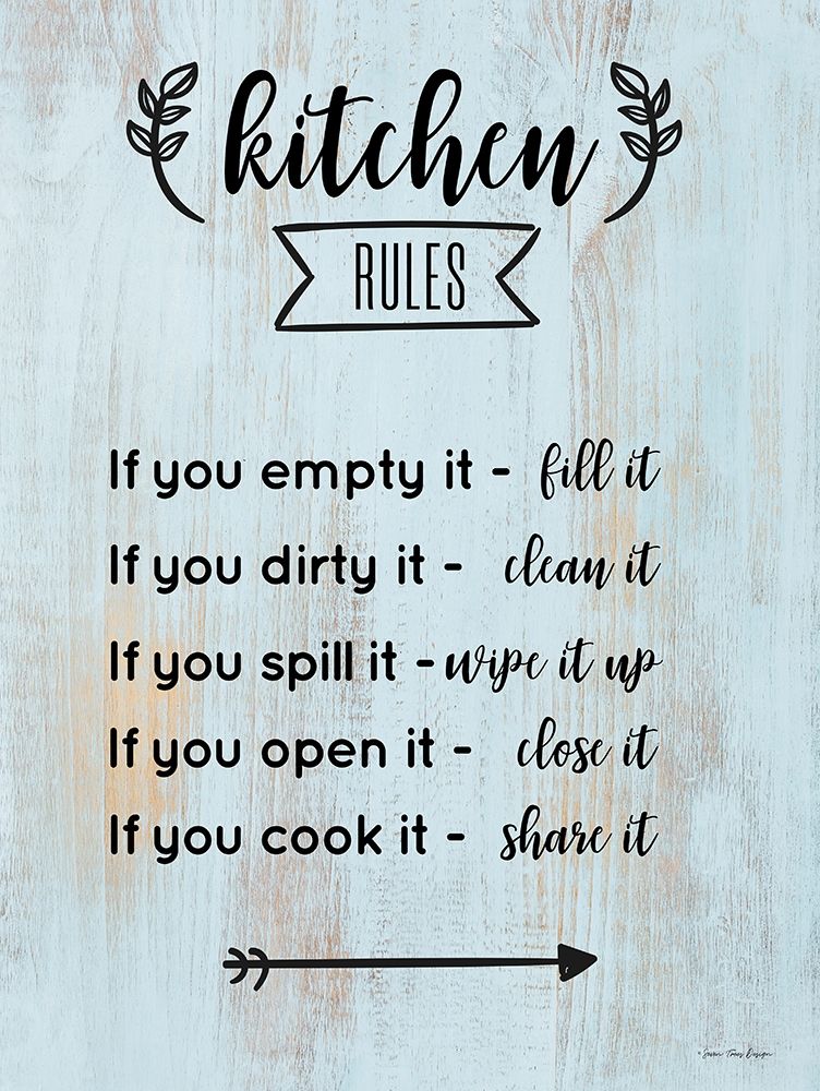 Kitchen Rules art print by Seven Trees Design for $57.95 CAD