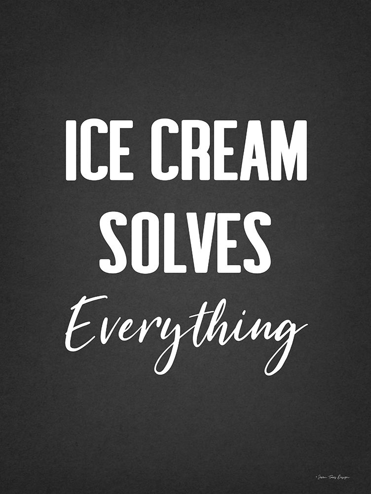 Ice Cream Solves Everything art print by Seven Trees Design for $57.95 CAD