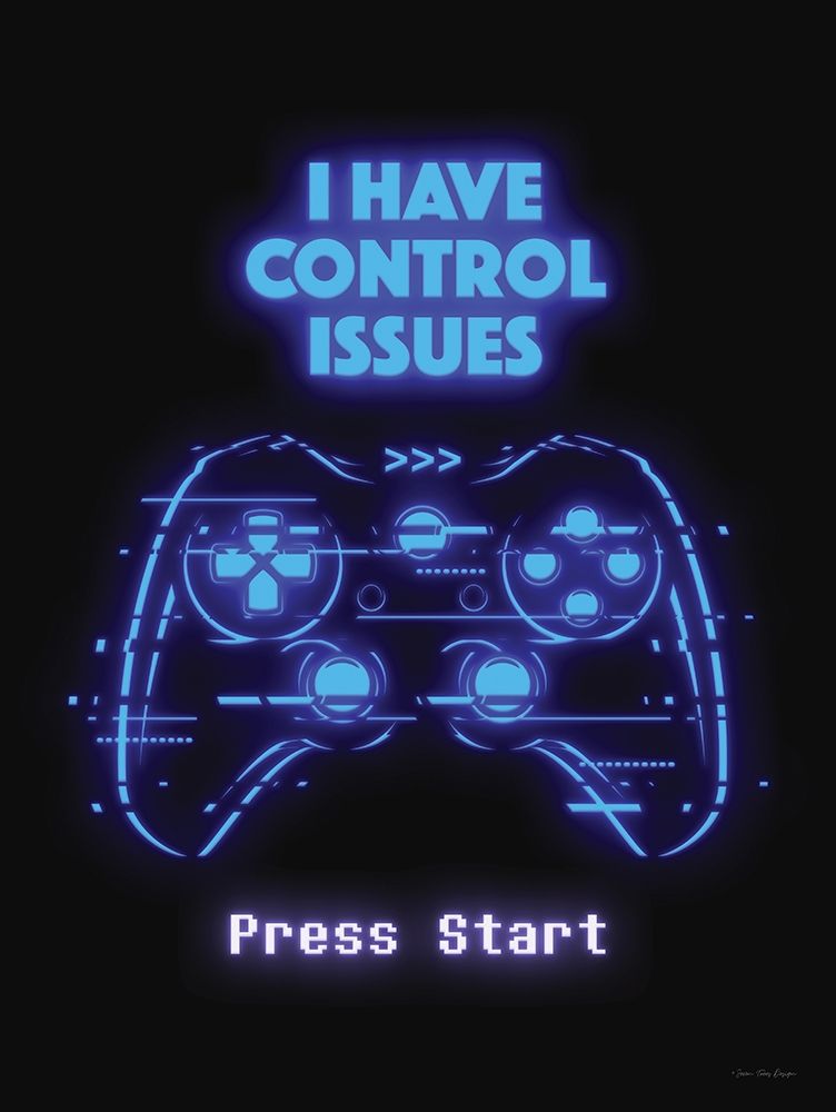 Gamer Control Issues     art print by Seven Trees Design for $57.95 CAD