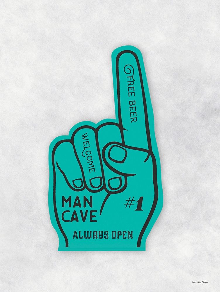 Man Cave Foam Hand art print by Seven Trees Design for $57.95 CAD