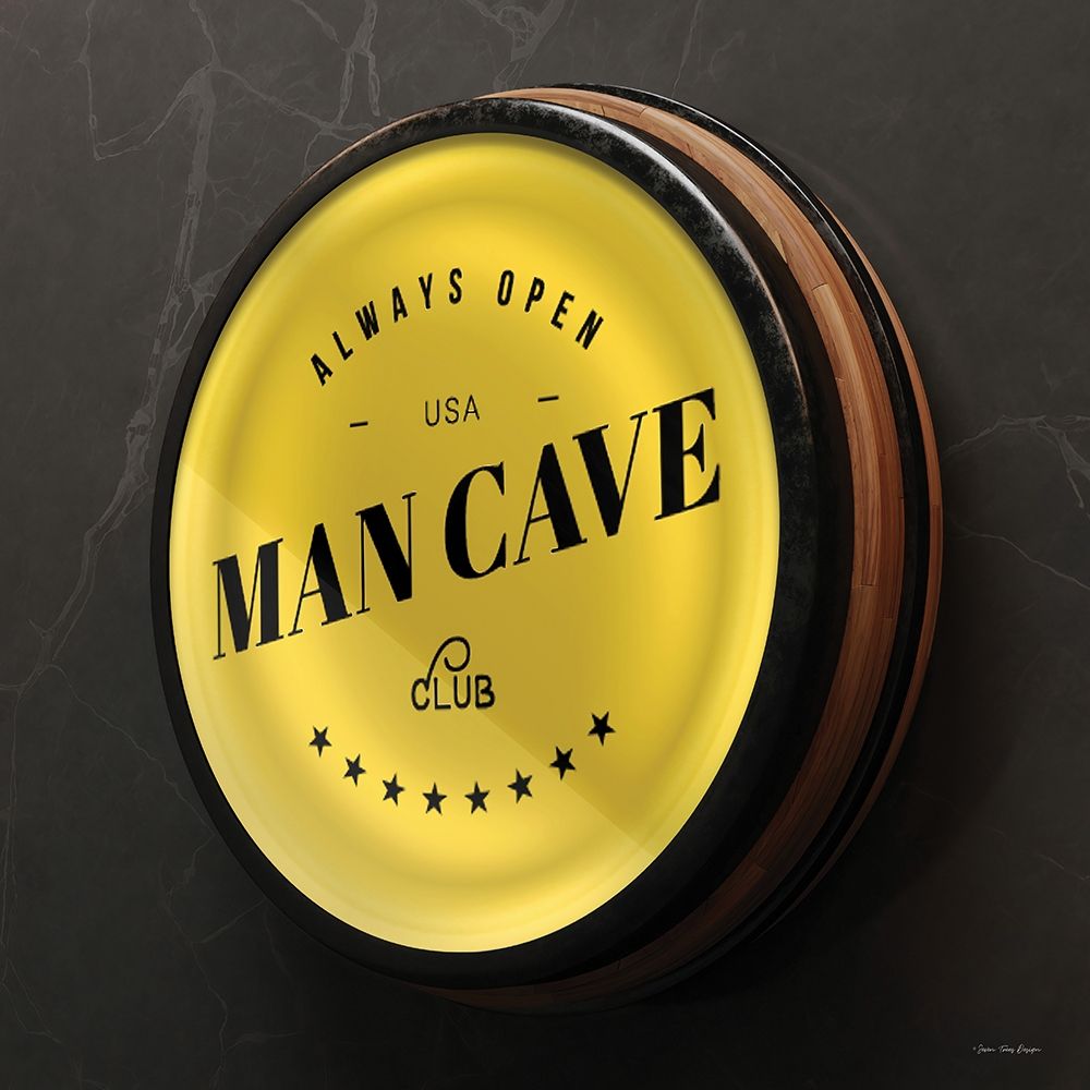 Man Cave Sign art print by Seven Trees Design for $57.95 CAD