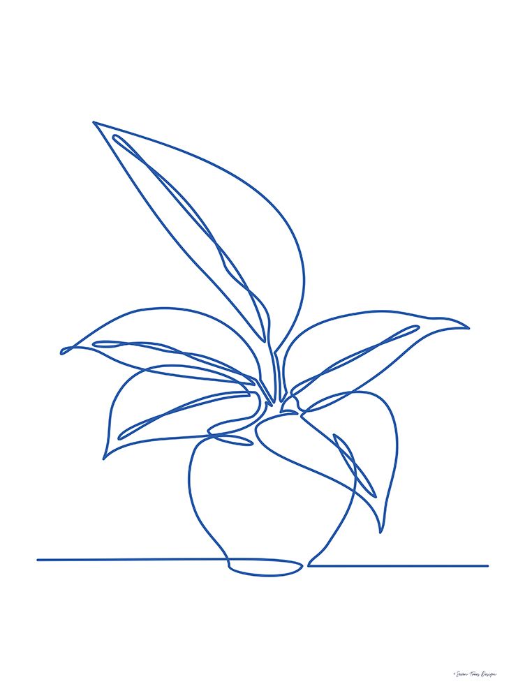 One Line Plant I art print by Seven Trees Design for $57.95 CAD