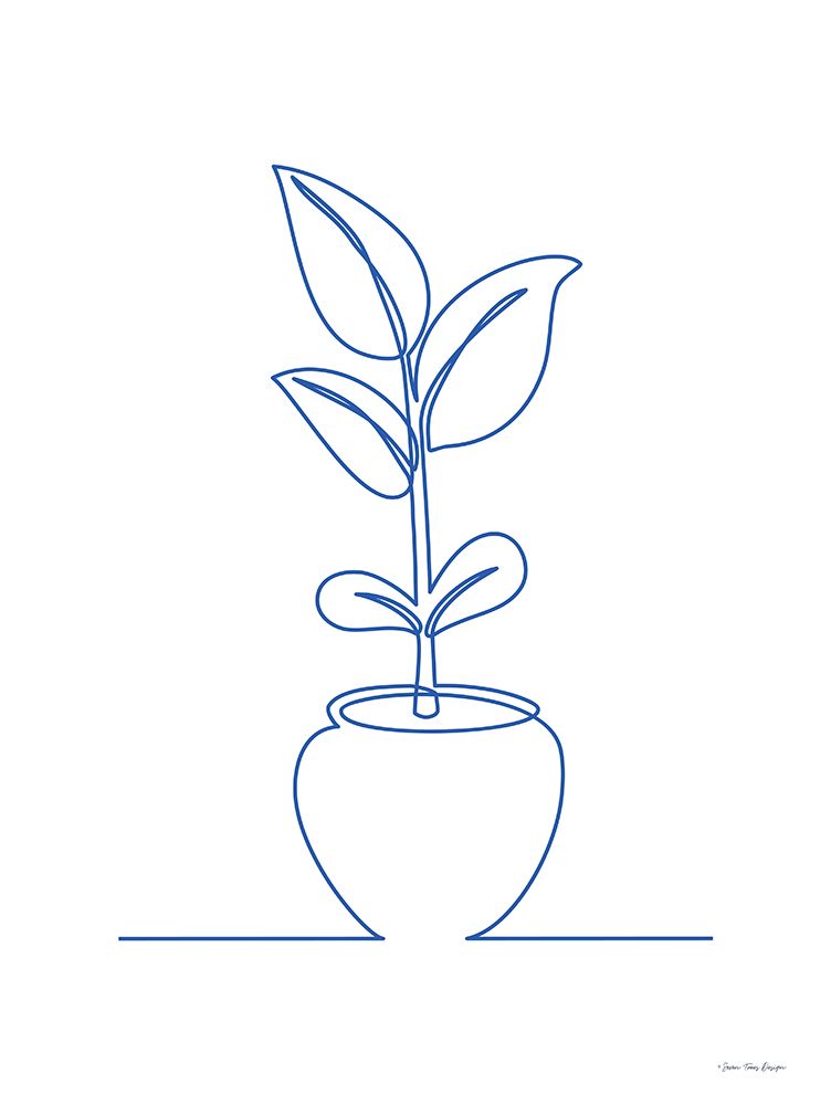 One Line Plant II art print by Seven Trees Design for $57.95 CAD