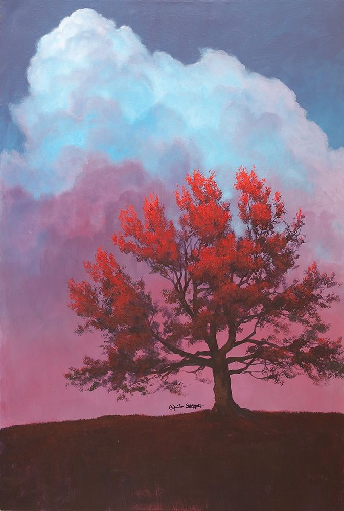 Red Tree art print by Tim Gagnon for $57.95 CAD