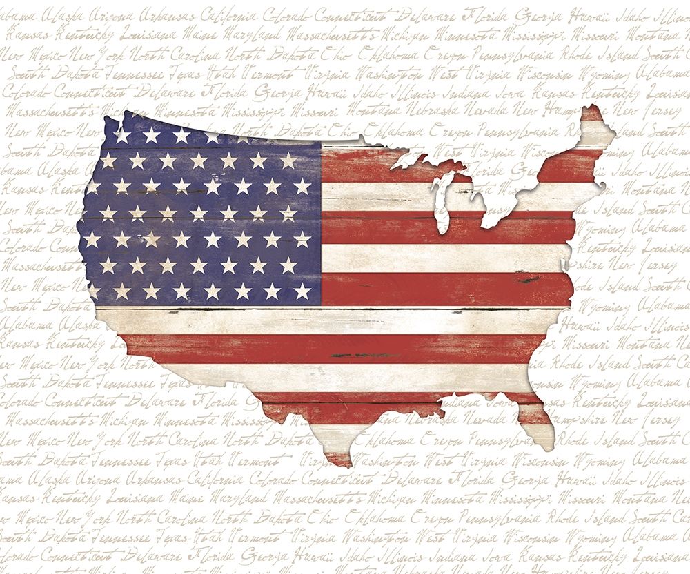 USA Flag art print by White Ladder for $57.95 CAD