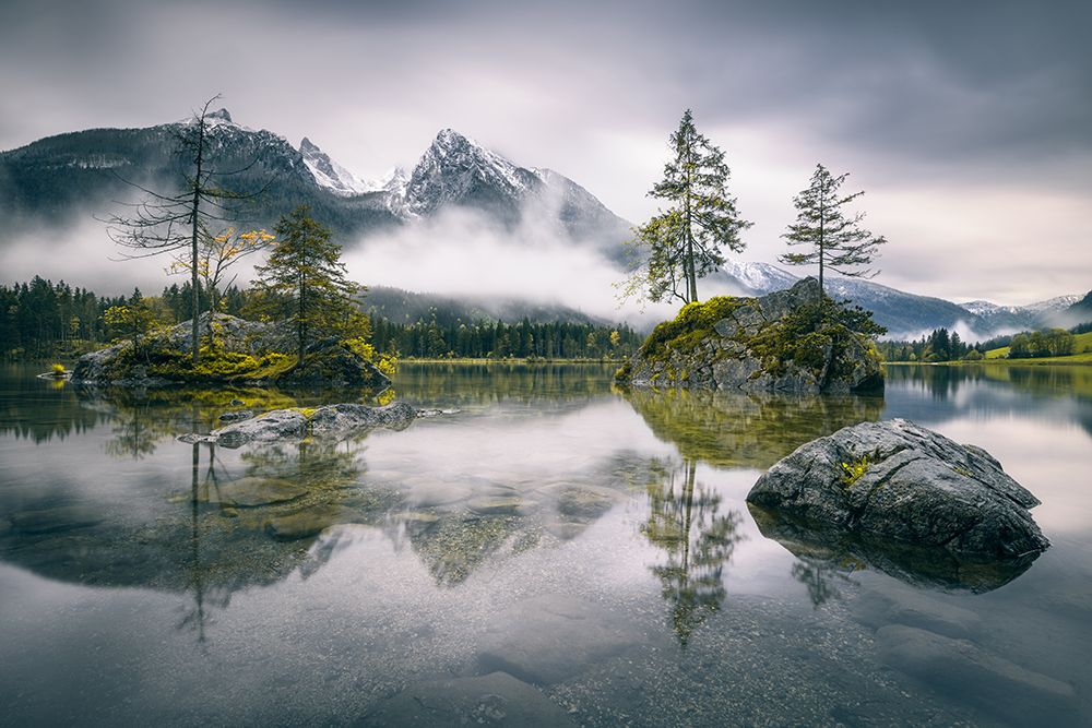 Rainy Morning At Hintersee (Bavaria) art print by Dirk Wiemer for $57.95 CAD