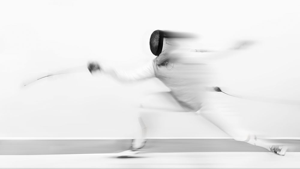 Fencing art print by Larry Deng for $57.95 CAD