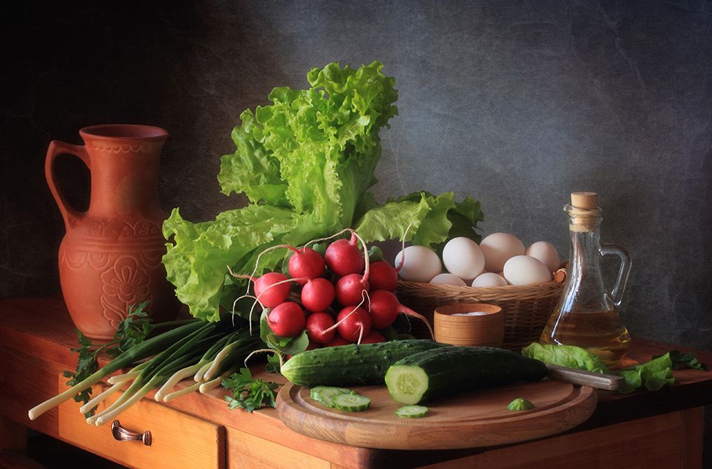 Still Life With Vegetables art print by Tatyana Skorokhod for $57.95 CAD
