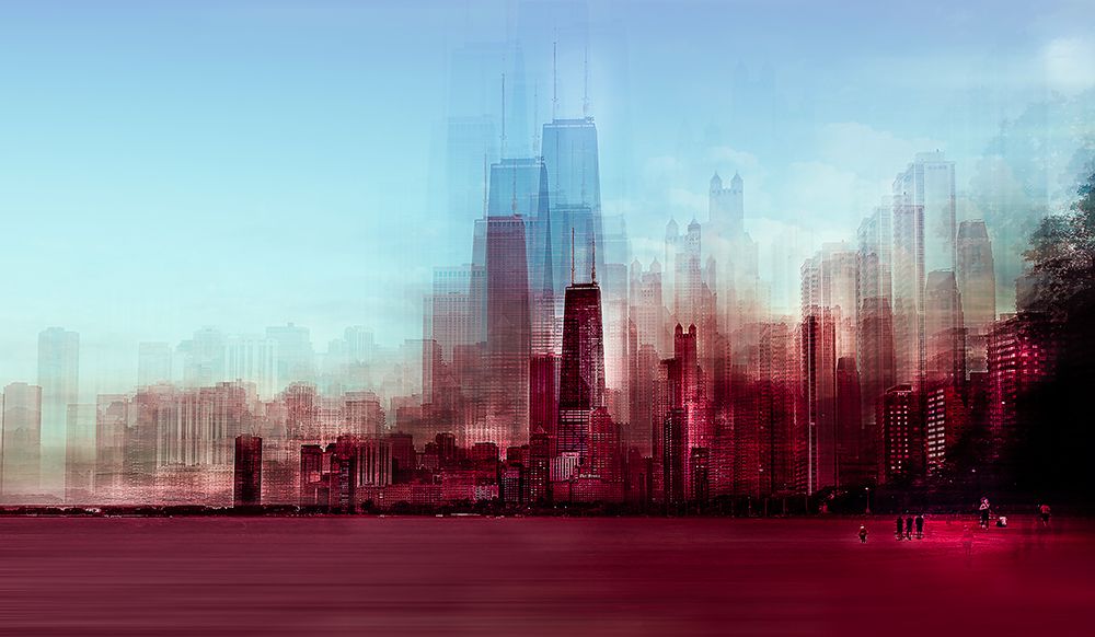 Red Chicago art print by Carmine Chiriaco for $57.95 CAD