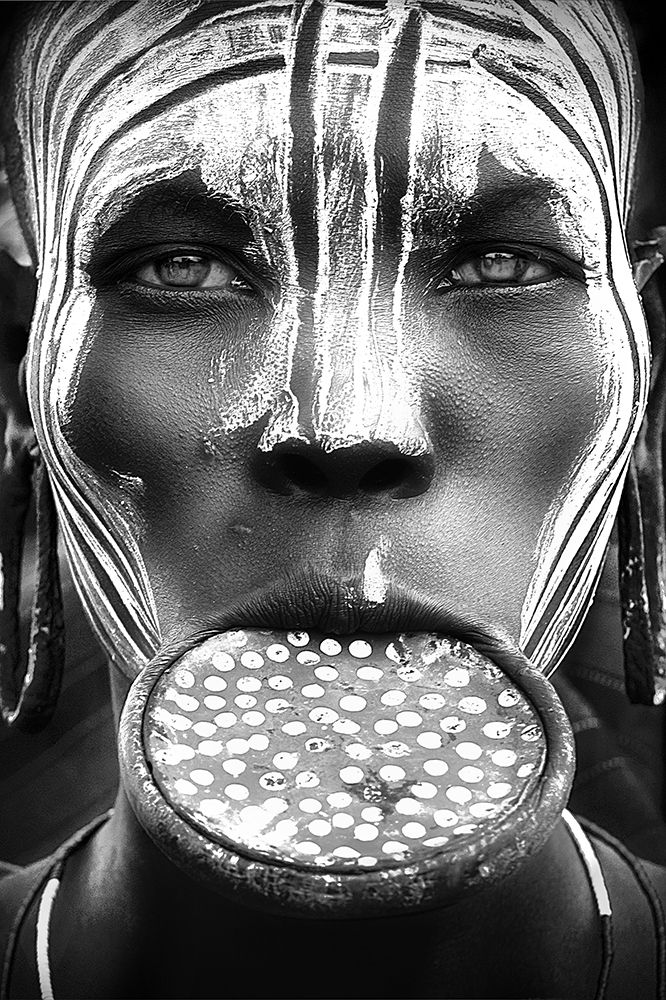 Tribal Beauty - Ethiopia-Mursi People art print by Sergio Pandolfini for $57.95 CAD