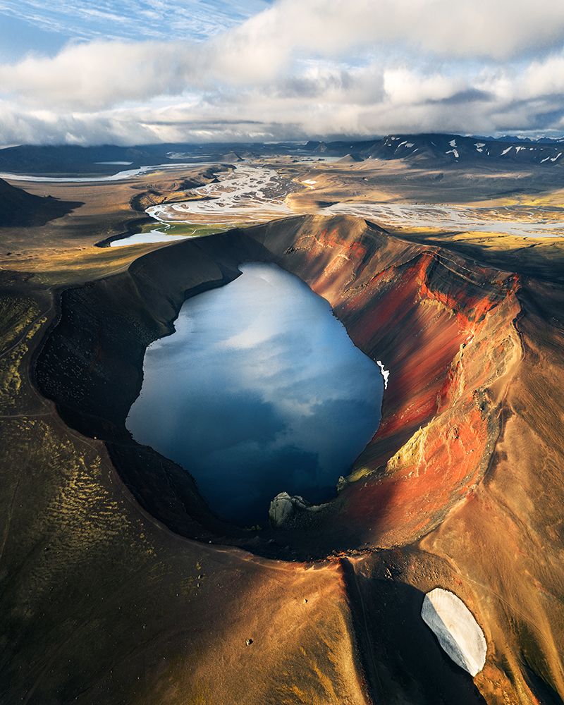 Colorful Lakes Of The Highlands - Iceland art print by Daniel Gastager for $57.95 CAD