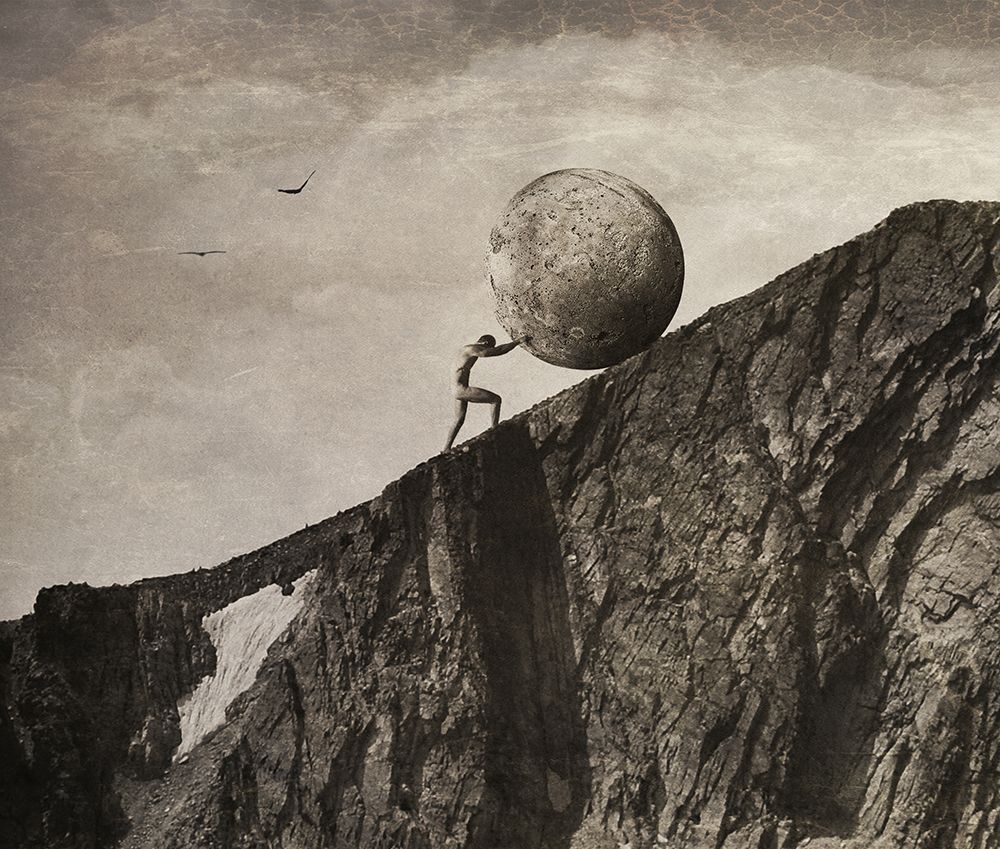 Sisyphus art print by Jeffrey Hummel for $57.95 CAD