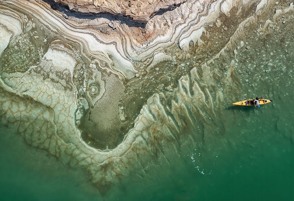 Dead Sea Kayaker art print by Ido Meirovich for $57.95 CAD