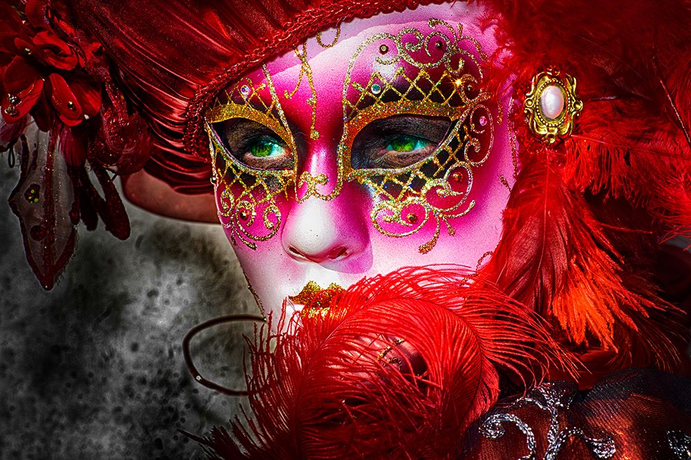 Green eyes and the mask art print by Giovanni Cavalli for $57.95 CAD