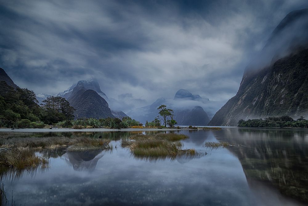 Blue Hour Milford Sound art print by Andy Chan for $57.95 CAD