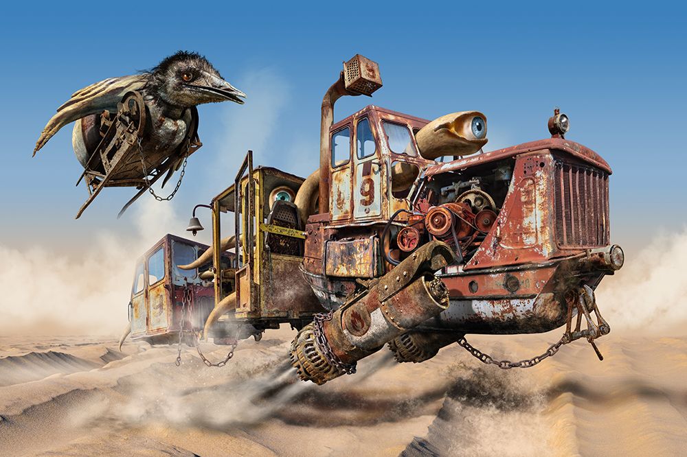 Desert Convoy art print by Radoslav Penchev for $57.95 CAD