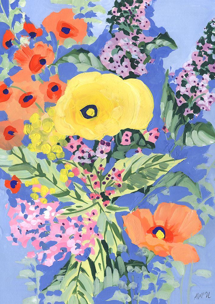 Yellow And Orange Poppies art print by Ania Zwara for $57.95 CAD