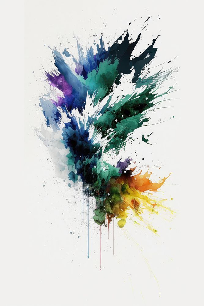 Colorful Splash art print by Mauro for $57.95 CAD