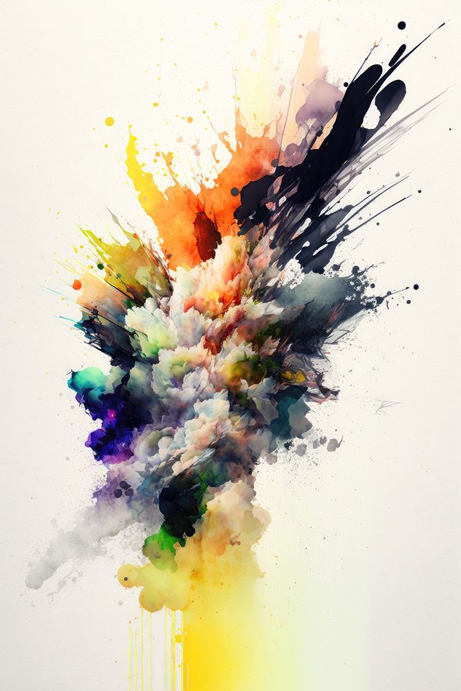 Colorful Explosion art print by Mauro for $57.95 CAD