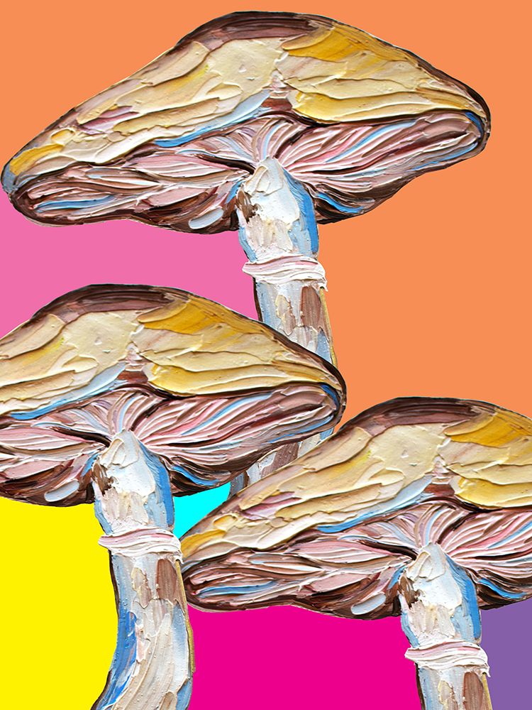 Psychedelic Mushrooms art print by Alice Straker for $57.95 CAD