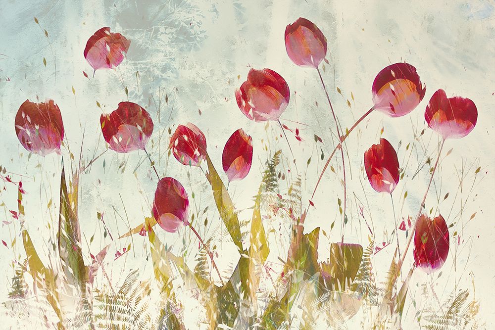 Happy Tulips art print by Nel Talen for $57.95 CAD