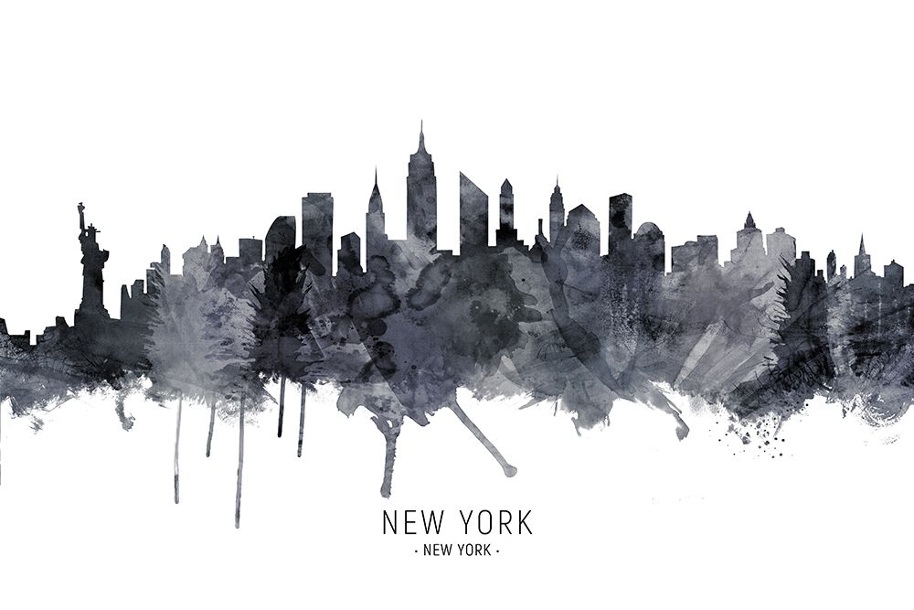 New York City Skyline art print by Michael Tompsett for $57.95 CAD