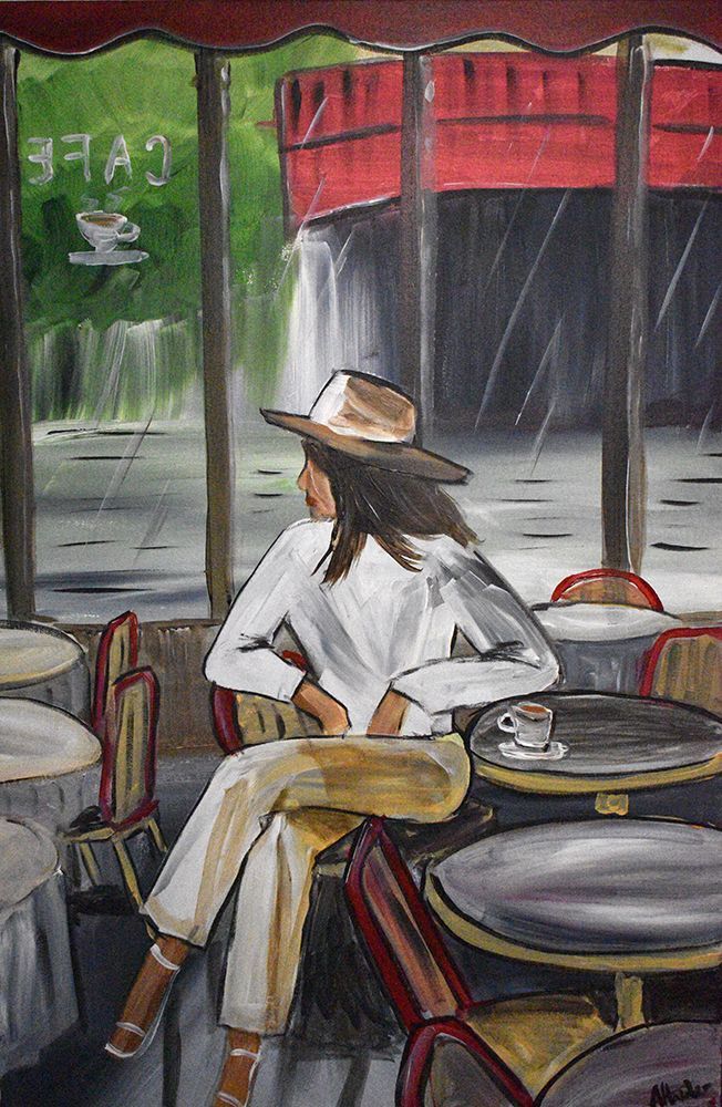 Waiting At the Cafe 3 art print by Aisha Haider for $57.95 CAD