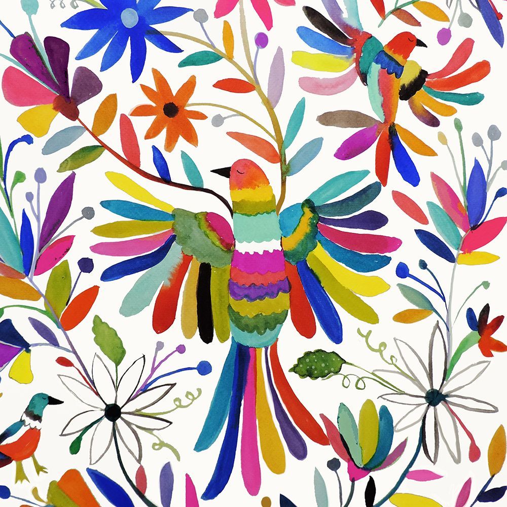 Otomi Bird Carre art print by Sylvie Demers for $57.95 CAD
