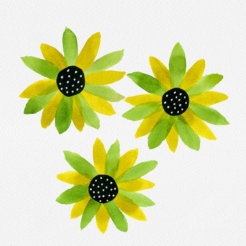 Green Floral Polka Dot Center art print by Michele Channell for $57.95 CAD