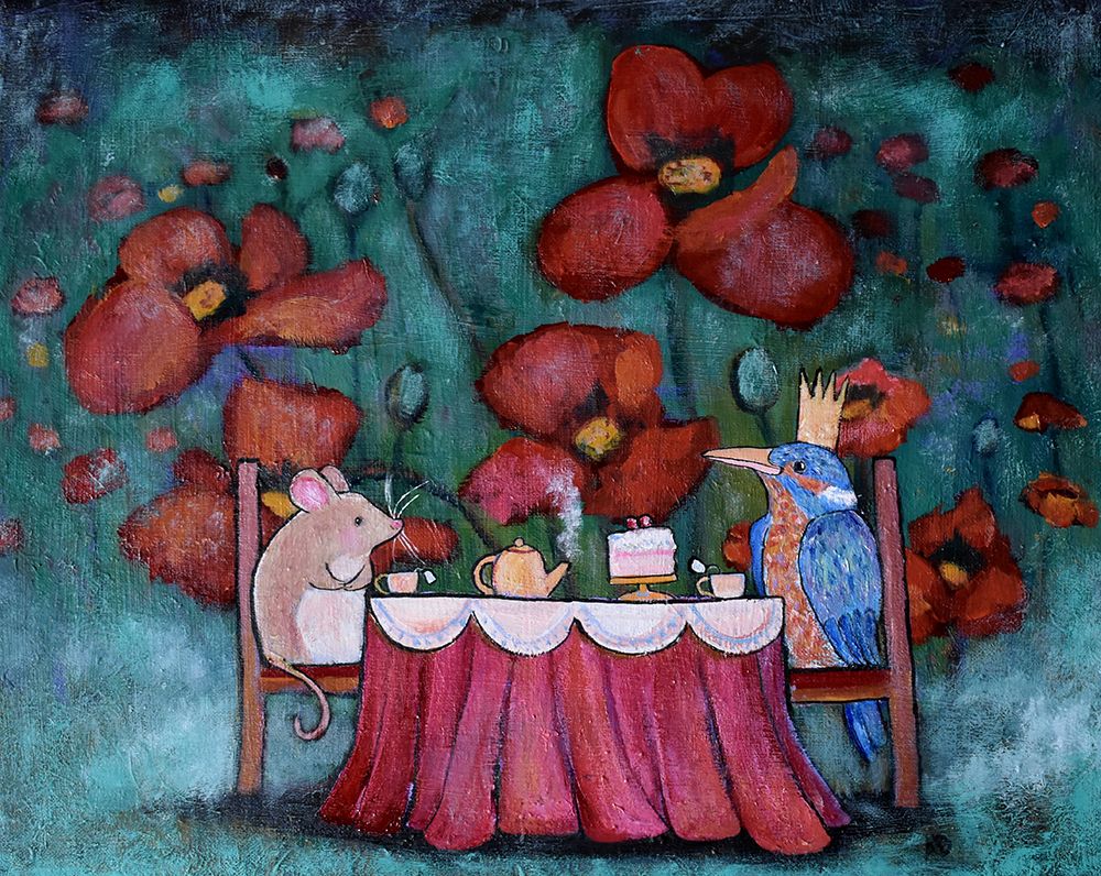 Tea Party In The Garden art print by Andrea Doss for $57.95 CAD