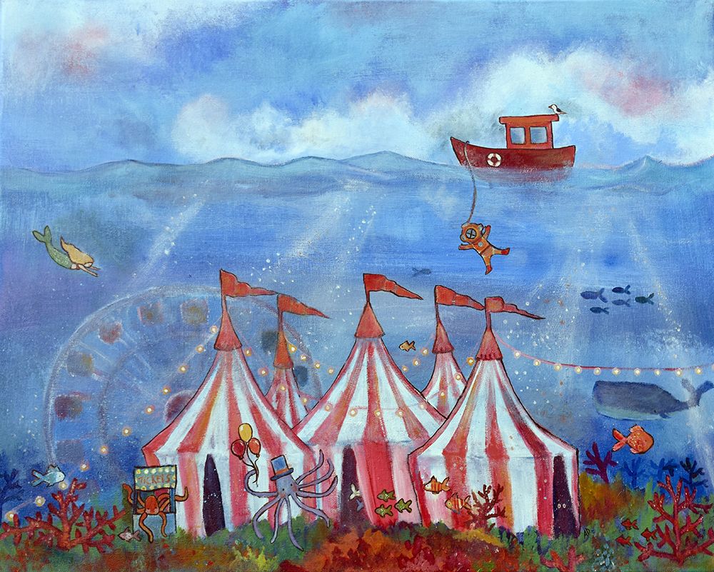 Underwater Circus art print by Andrea Doss for $57.95 CAD
