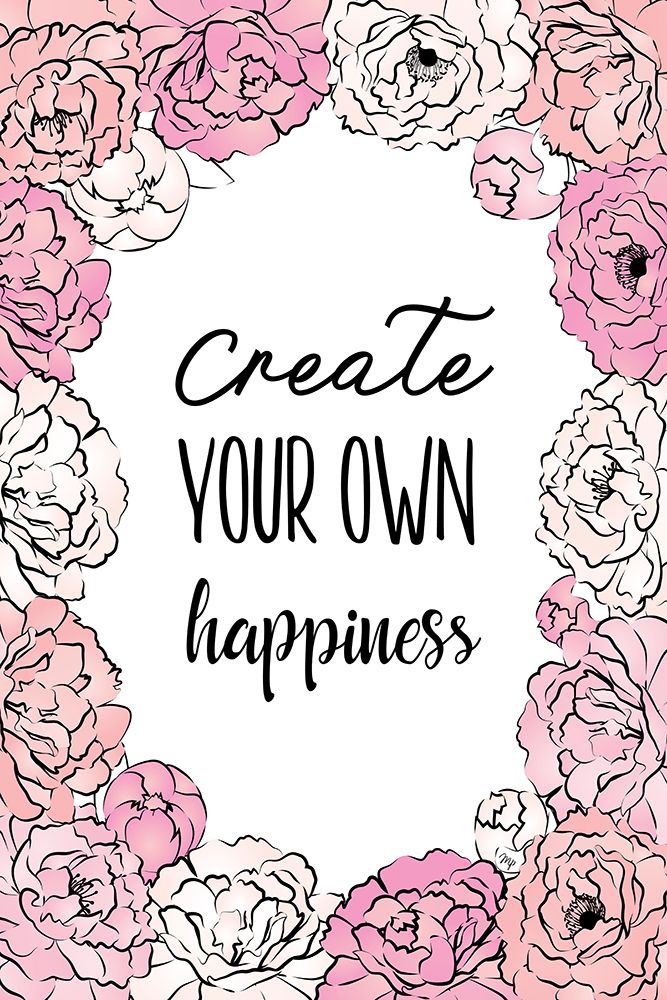 Create Happiness art print by Martina for $57.95 CAD