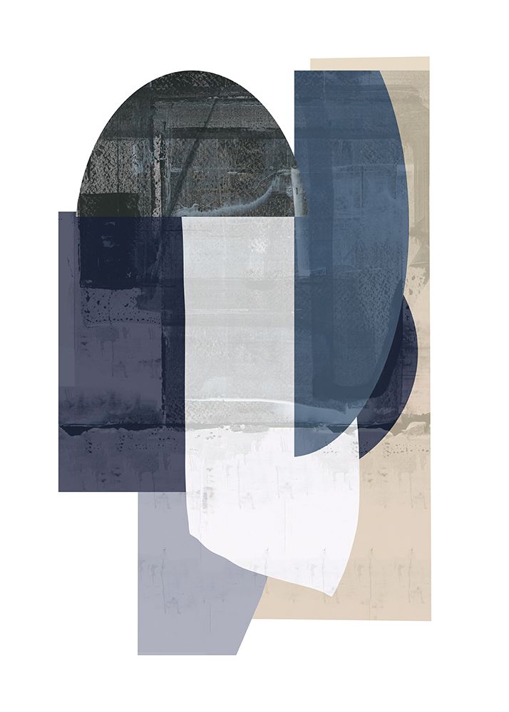 Navy Shapes No1 art print by Cartissi for $57.95 CAD