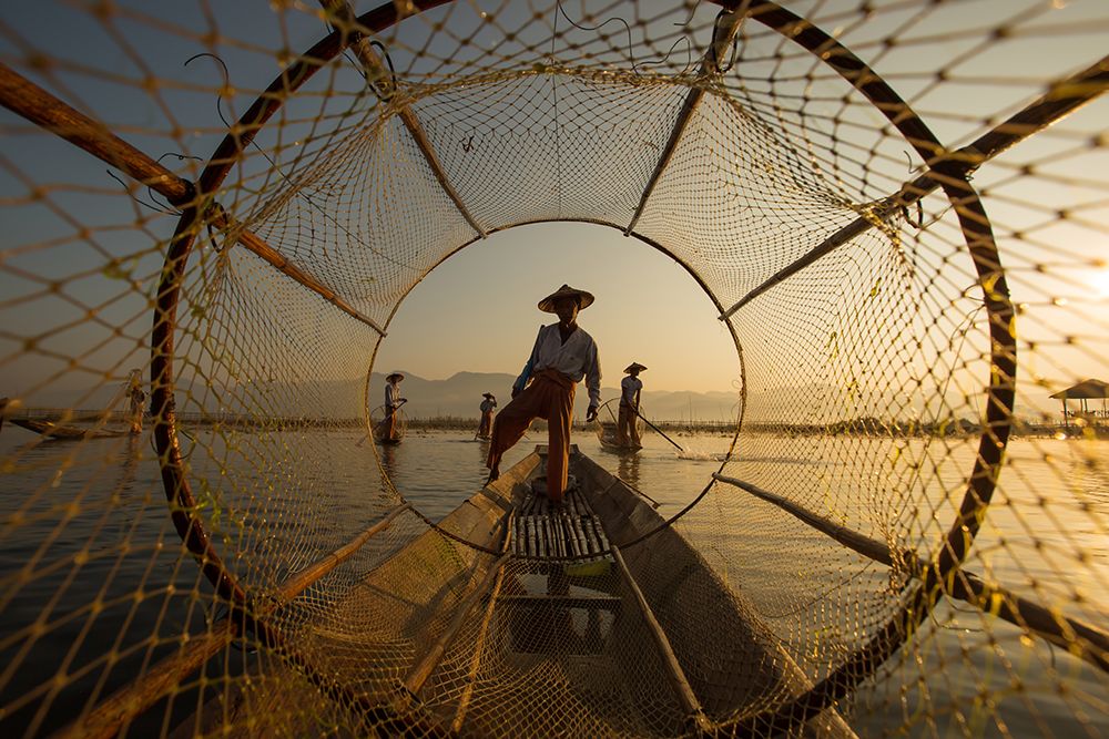 Inle Fisherman art print by Gunarto Song for $57.95 CAD