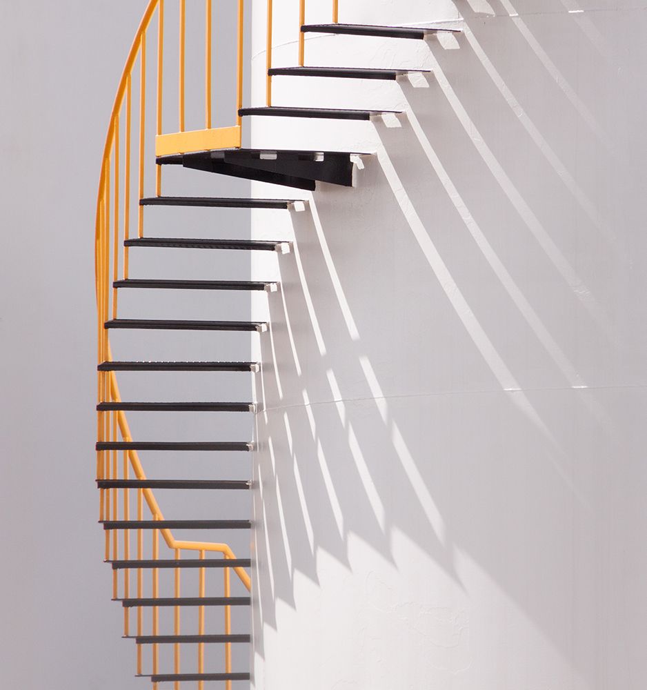 Yellow Staircase art print by Jacqueline Hammer for $57.95 CAD