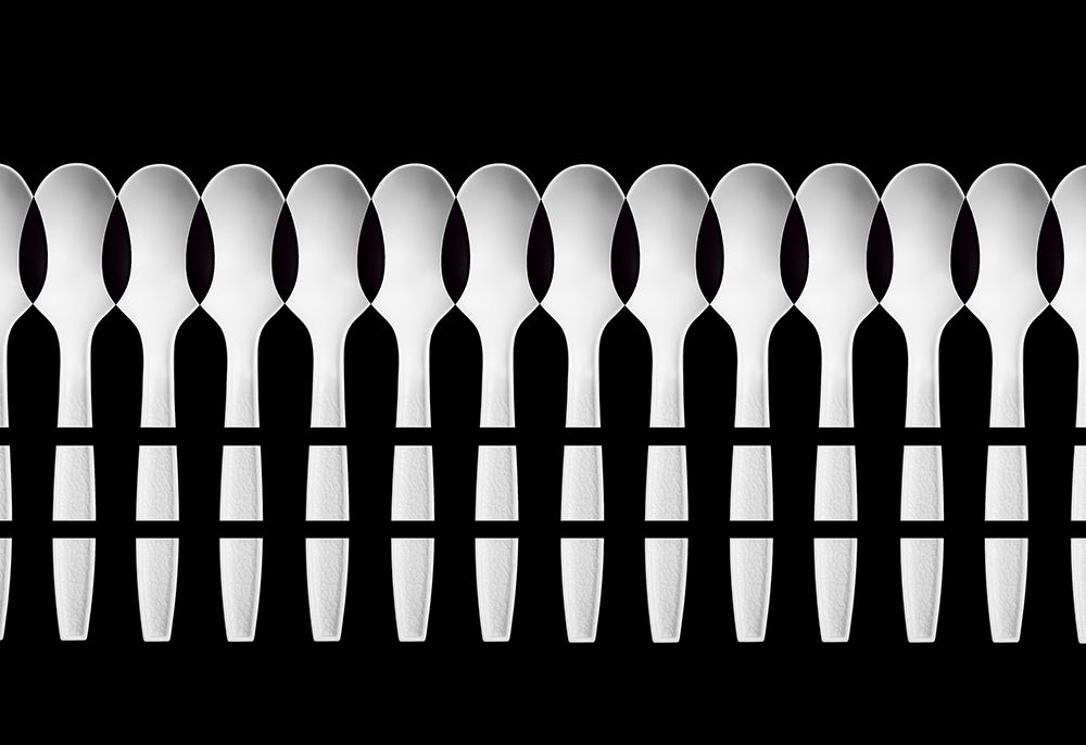 Spoons Abstract: Fence art print by Jacqueline Hammer for $57.95 CAD