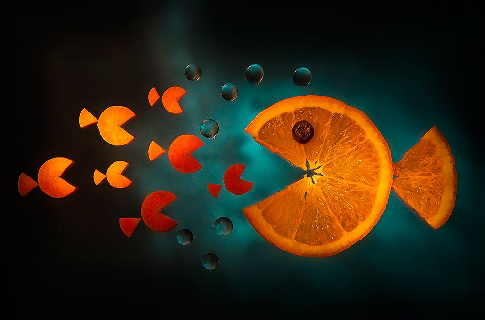 Orange Fish art print by Aida Ianeva for $57.95 CAD