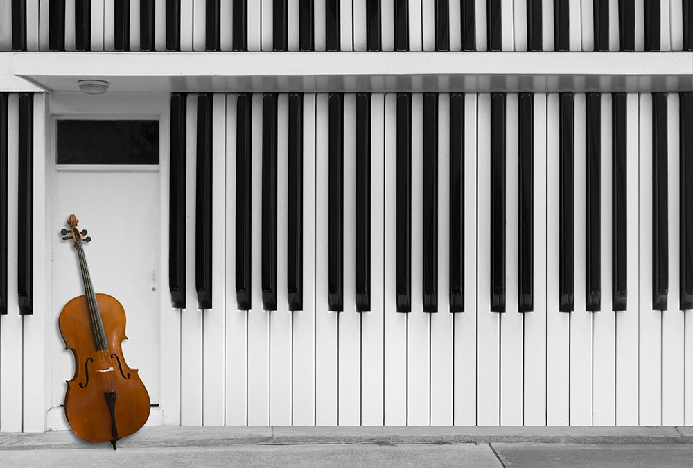 Cello At The Door art print by Jacqueline Hammer for $57.95 CAD