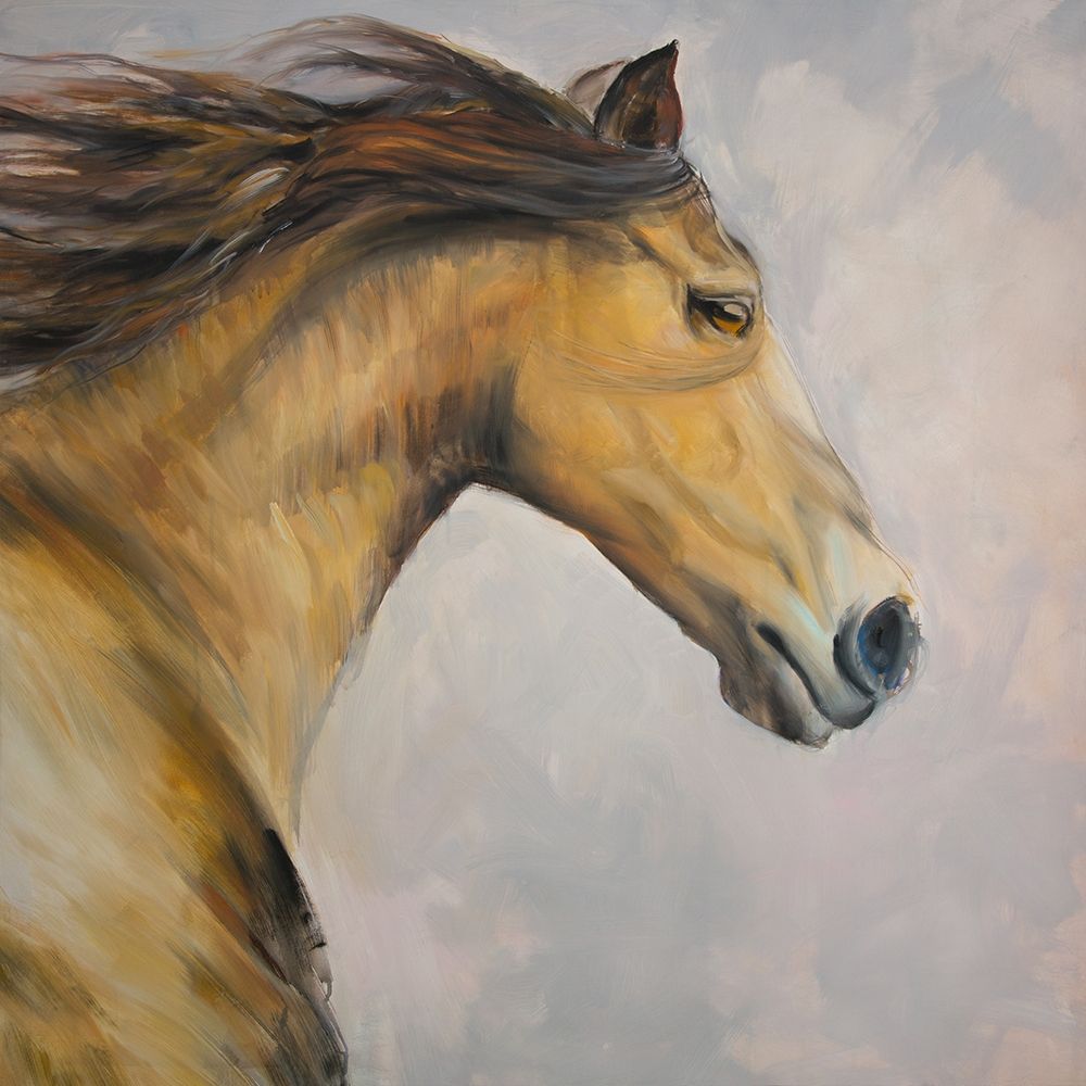 PROUD STEED WITH HIS MANE IN THE WIND art print by Atelier B Art Studio for $57.95 CAD