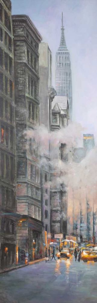Morning in the Streets of New-York City art print by Atelier B Art Studio for $57.95 CAD