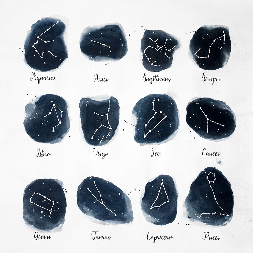 CONSTELLATIONS ZODIAC SIGN art print by Atelier B Art Studio for $57.95 CAD