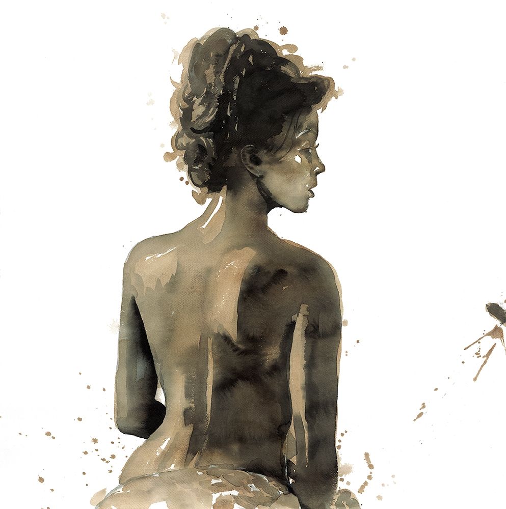 WOMANS BACK IN SEPIA art print by Atelier B Art Studio for $57.95 CAD
