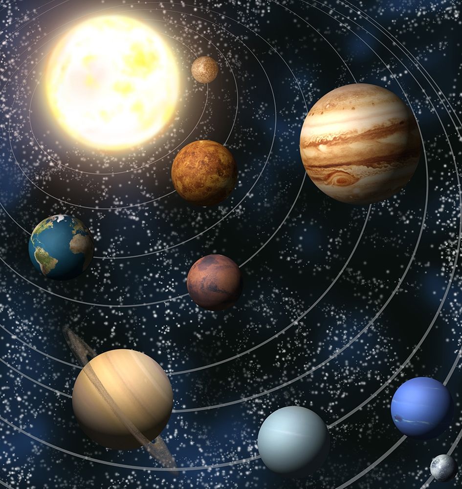 Our Solar System art print by Christos Georghiou for $57.95 CAD