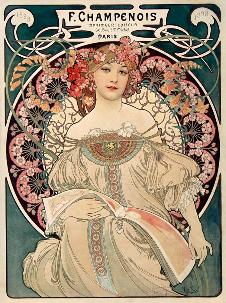 F. Champenois art print by Alphonse Mucha for $57.95 CAD