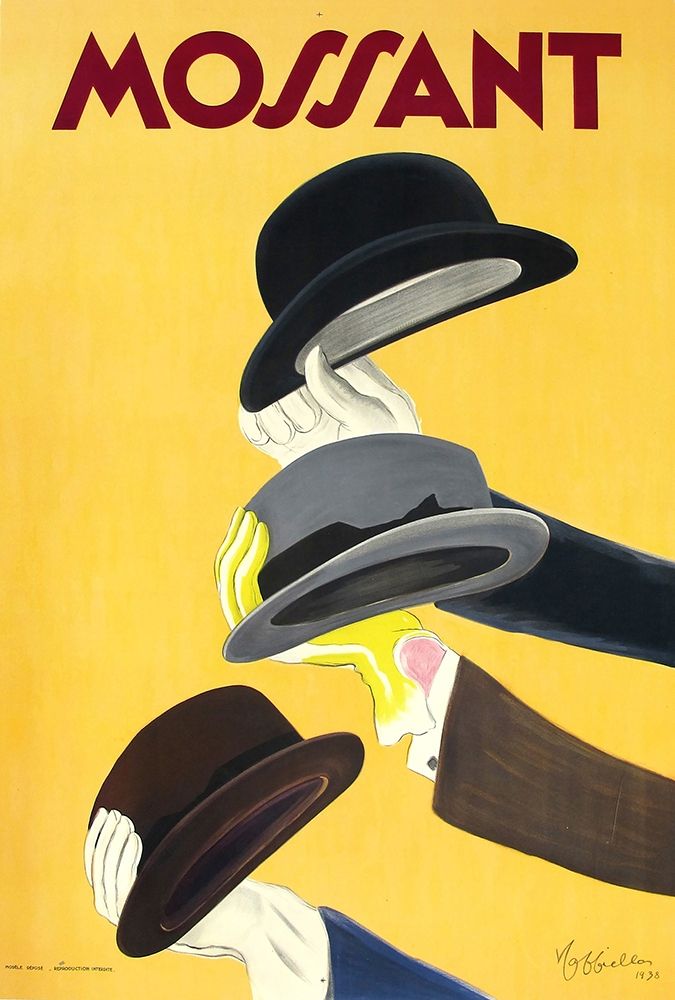 Mossant Hats art print by Leonetto Cappiello for $57.95 CAD